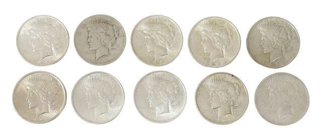 Appraisal: lot of U S Peace Silver Dollars