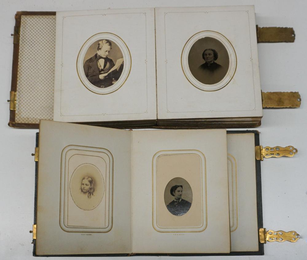 Appraisal: TWO BOOKS OF DAGUERREOTYPE AND TINTYPE PHOTOGRAPHS MOSTLY TH CENTURYTwo