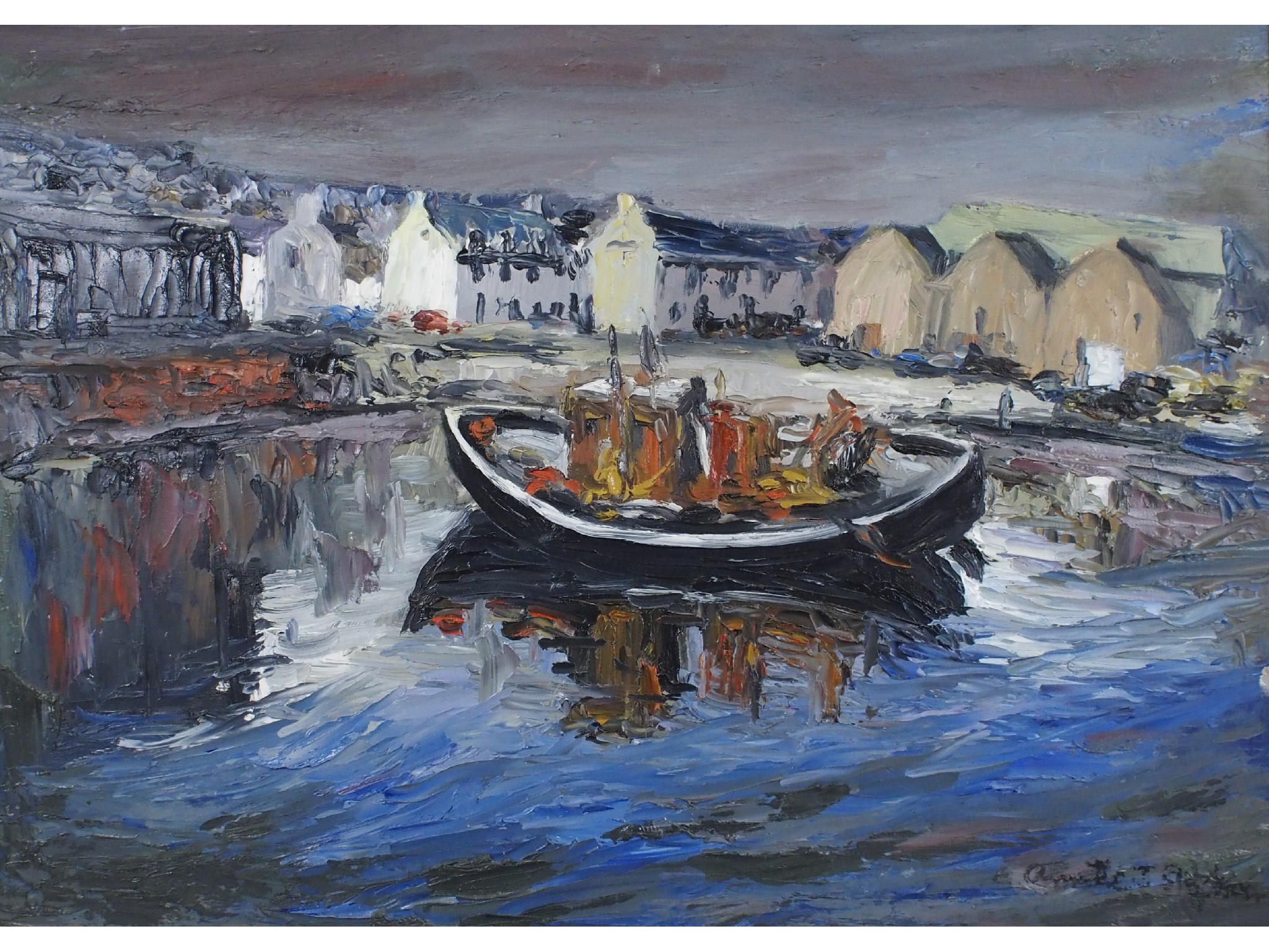 Appraisal: ANNETTE J STEPHEN Scottish - STONEHAVENOil on board signed x