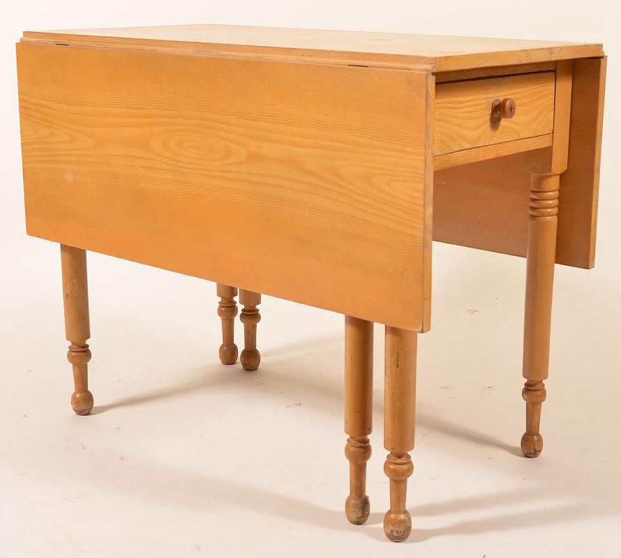 Appraisal: P Sheraton Softwood Drop-leaf Table Pennsylvania Sheraton Softwood Drop-leaf Table