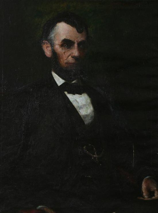 Appraisal: HAROLD L MACDONALD American born PORTRAIT OF ABRAHAM LINCOLN signed