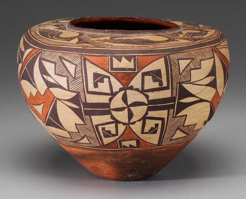 Appraisal: Acoma Earthenware Bowl American Southwest early th century body with