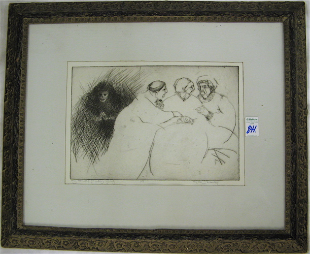 Appraisal: MICHAEL ROBERTS ETCHING ON PAPER Welch th century titled My