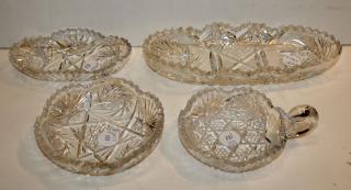 Appraisal: Lot of cut crystal candy dishes -