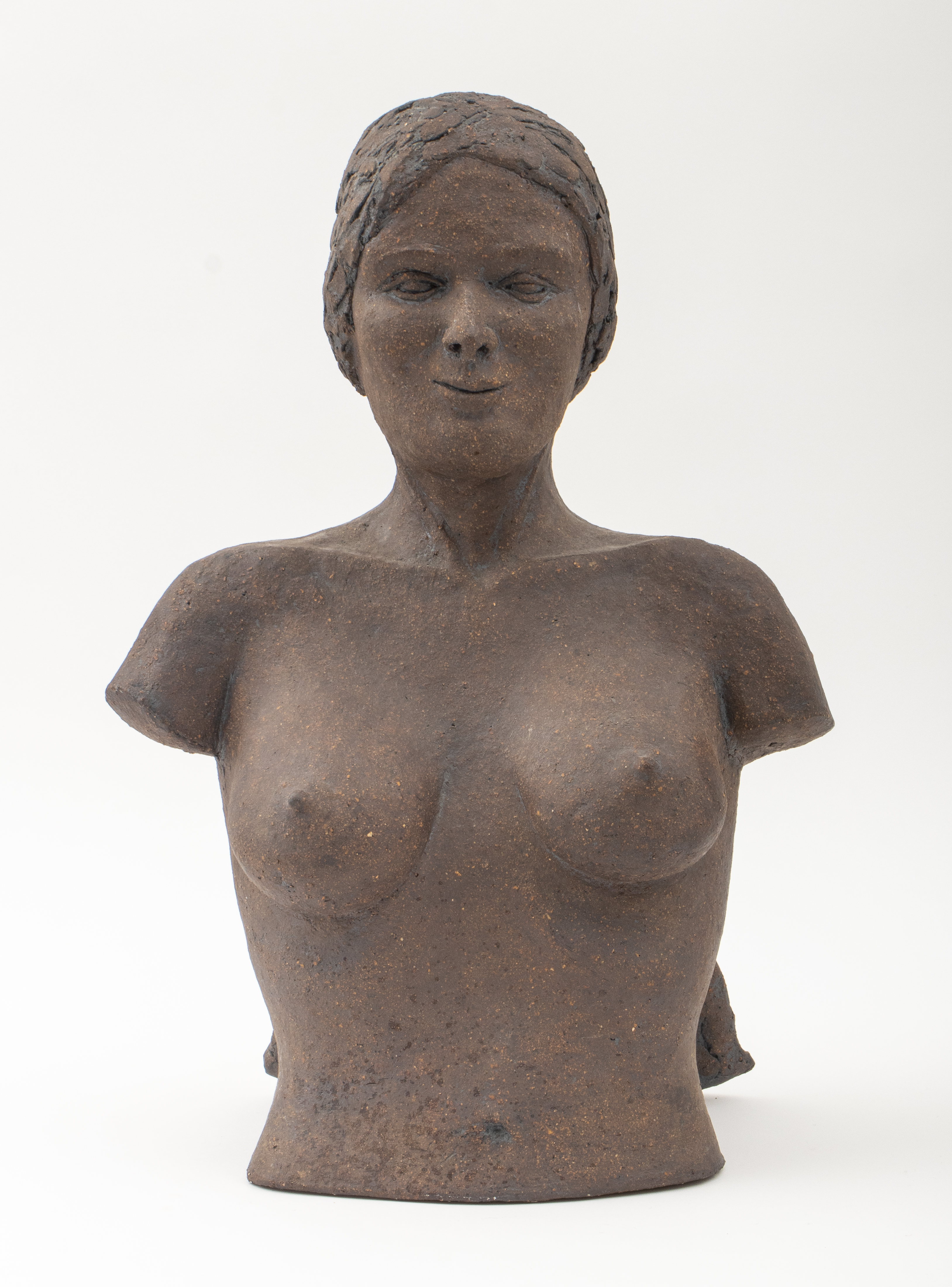 Appraisal: LOUIS MENDEZ CERAMIC SCULPTURE OF FEMALE TORSO Louis Mendez American