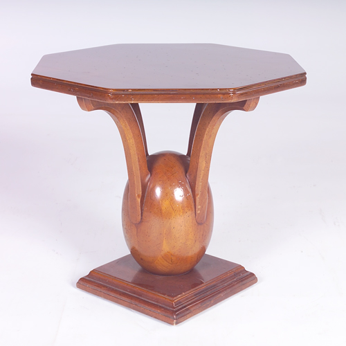 Appraisal: FRENCH ART DECO Small side table its octagonal top supported