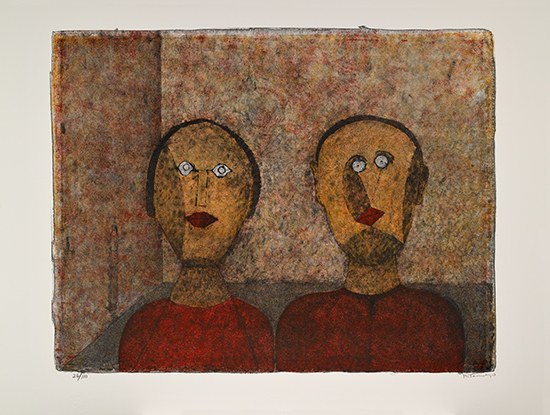 Appraisal: RUFINO TAMAYO La Pareja Color lithograph on Arches x mm