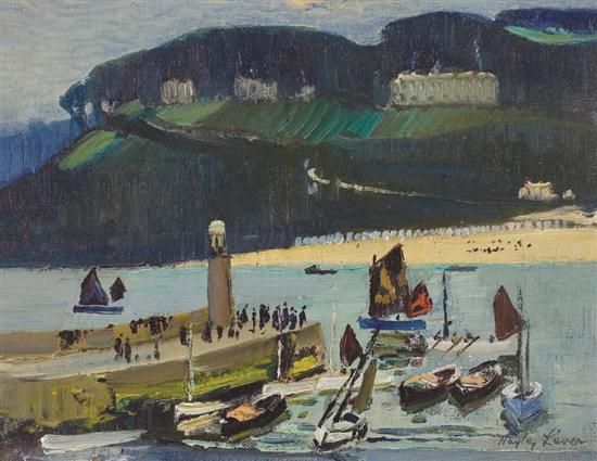 Appraisal: RICHARD HAYLEY LEVER American - St Ives Evening oil on