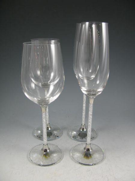 Appraisal: Pair of Swarovski Crystal Stemware including a boxed set of