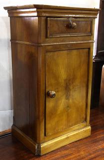 Appraisal: Victorian walnut side cupboard late th century having a rectangular