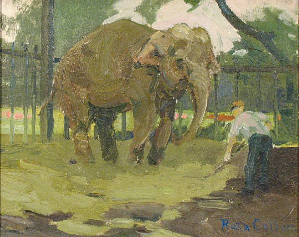 Appraisal: Ruth Eaton Colburn Mrs Peabody - A Zookeeper Tending an