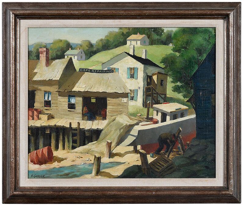 Appraisal: Henry Gasser American - Cape Repairing signed lower left H