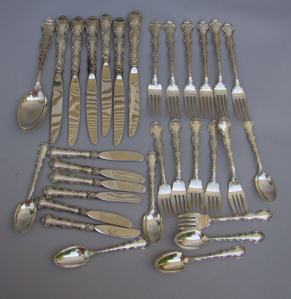 Appraisal: GORHAM STERLING SILVER PARTIAL FLATWARE SERVICE In the Strasbourg pattern