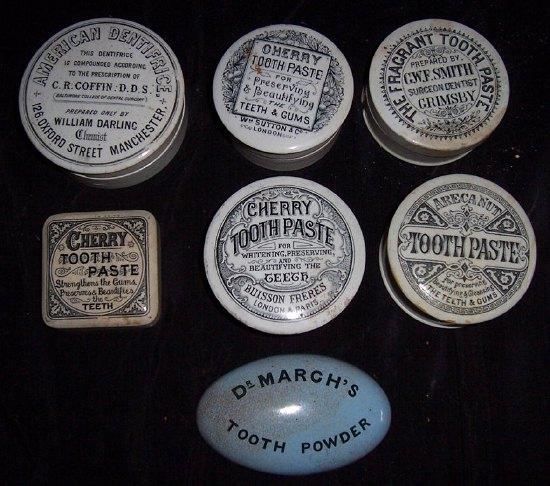 Appraisal: Sundry toothpaste pots various makers