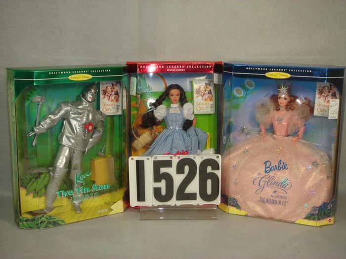 Appraisal: Lot of Wizard of Oz Barbie dolls Hollywood Legends Collection