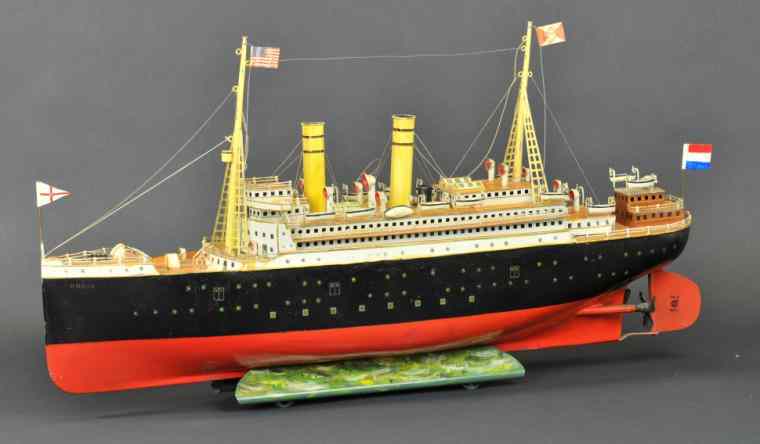 Appraisal: MARKLIN LIVE STEAM OCEAN LINER ''RHEIN'' Germany c 's black