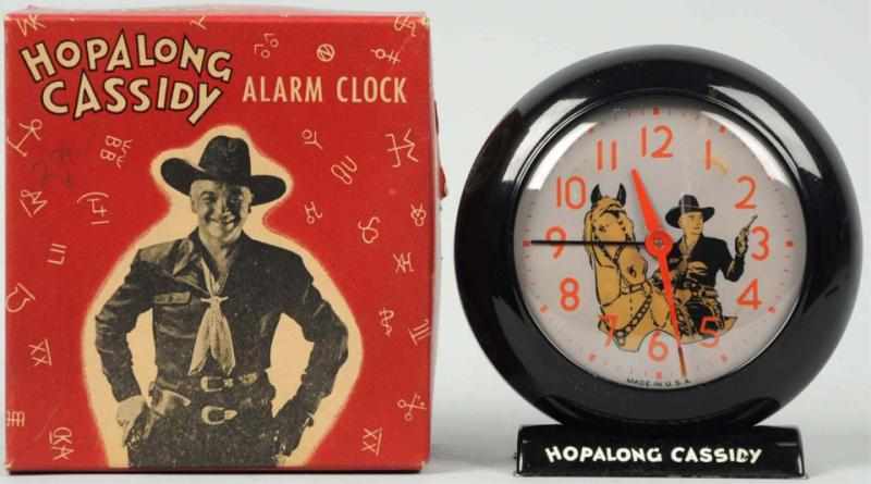 Appraisal: Hopalong Cassidy Western Alarm Clock Circa Made by US Time