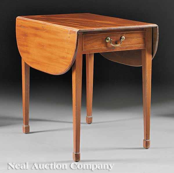 Appraisal: A George III Inlaid Mahogany Pembroke Table early th c