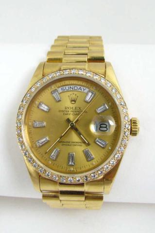 Appraisal: Gentleman's K yellow gold Rolex President wristwatch President bracelet ct