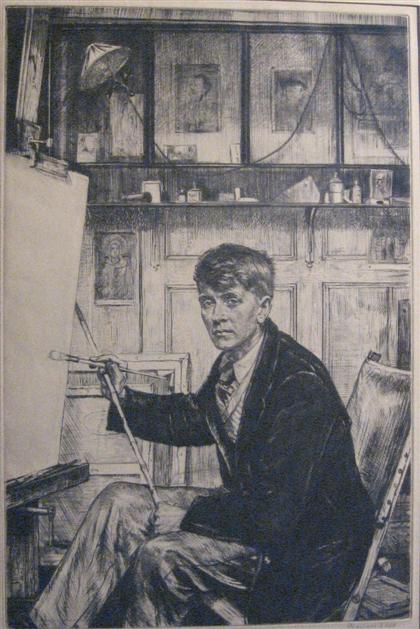 Appraisal: FRANCIS H DODD british - PORTRAIT OF CHARLES CUNDALL pencil