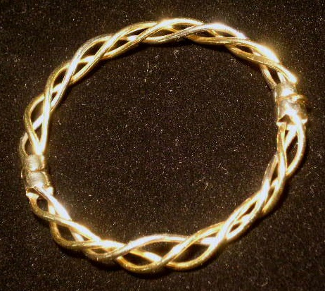 Appraisal: Ladies k gold bracelet twisted wire form grams Approx diam