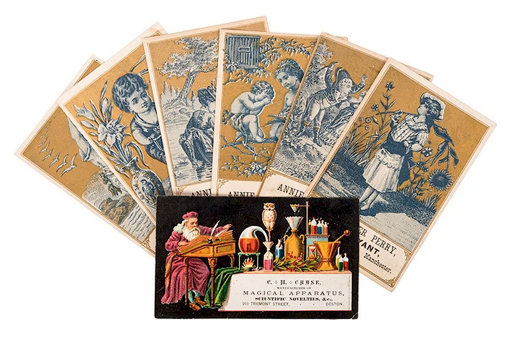 Appraisal: Lot of Trade Cards Periodicals and Flyers Related to Clairvoyance