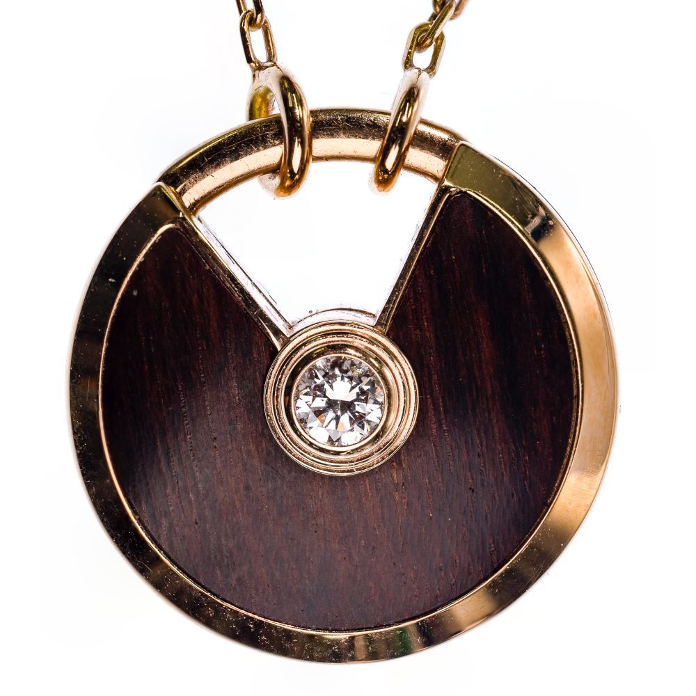 Appraisal: CARTIER K ROSE GOLD AND DIAMOND AMULETTE DE CARTIER PENDANT