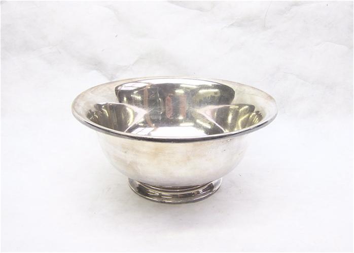 Appraisal: WATSON CO STERLING SILVER BOWL pattern ring footed Weight troy