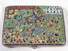 Appraisal: Russian Interest A Russian silver and cloisonne enamel cigarette case