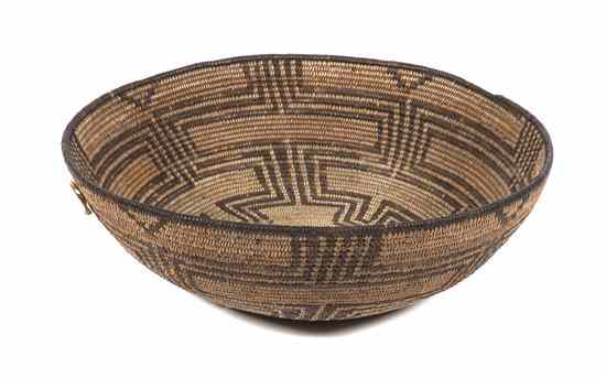 Appraisal: A Western Apache Basket late th century of circular form