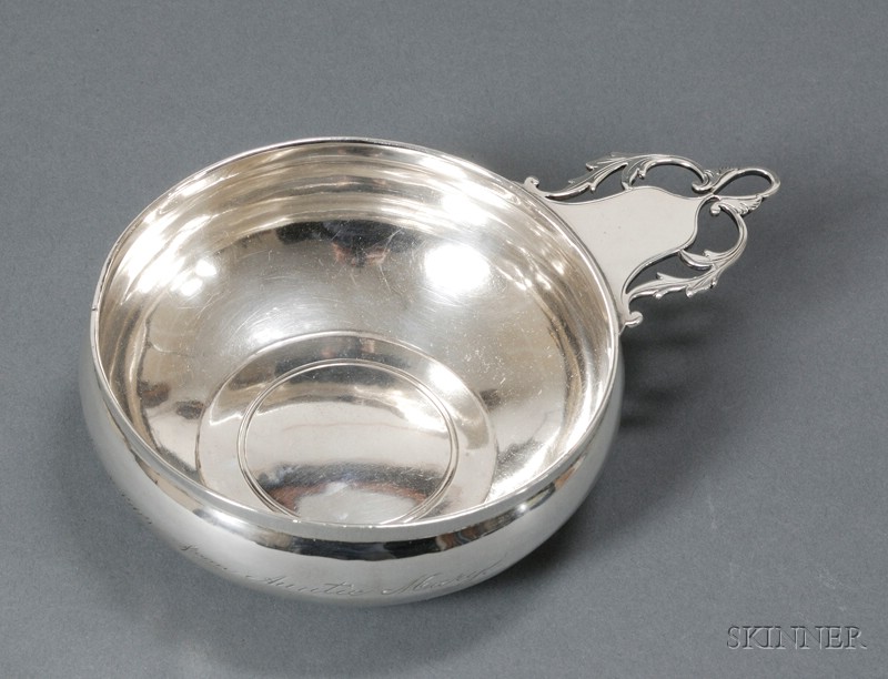 Appraisal: Arthur Stone Porringer Sterling silver William Blair silversmith Gardner Massachusetts