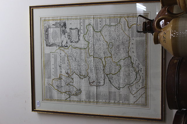 Appraisal: AN ANTIQUE MAP of the County of Lancaster divided into