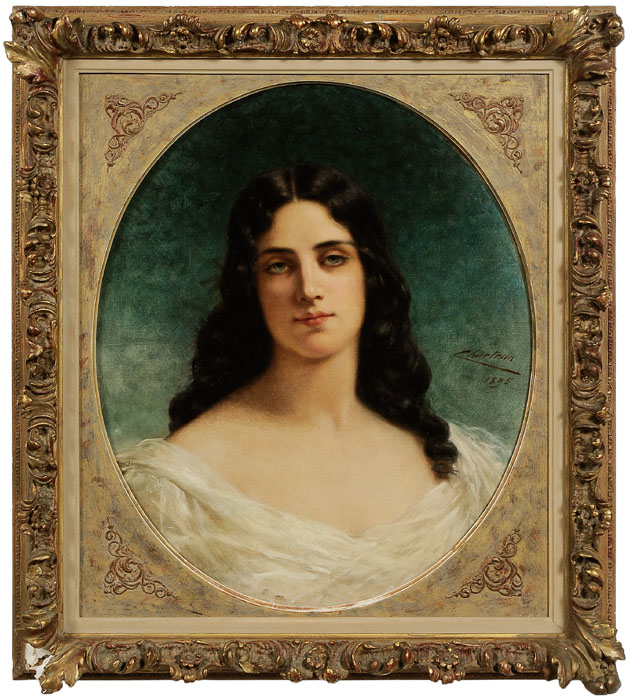 Appraisal: Theobald Chartran French - Portrait of a Beauty signed Chartran