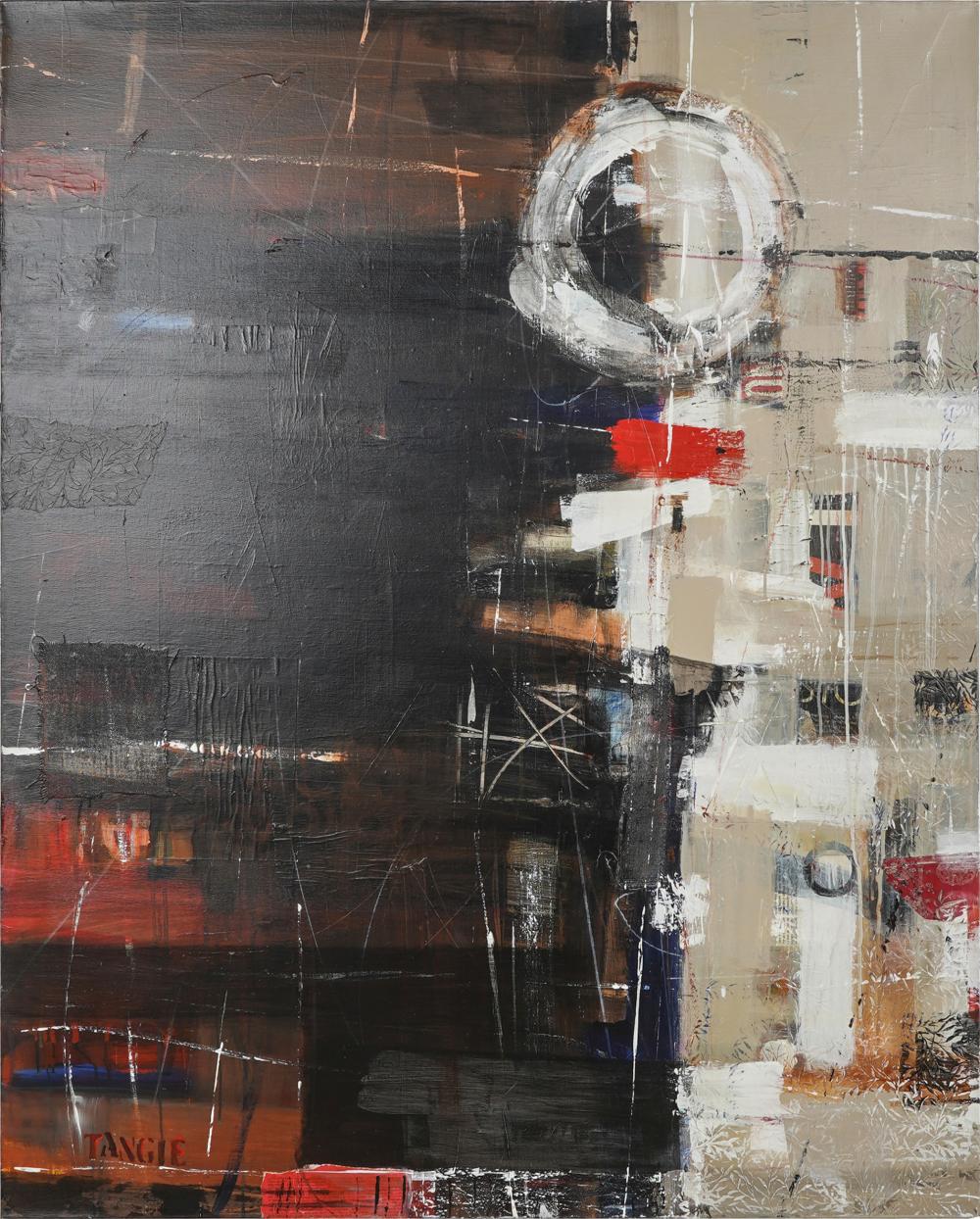 Appraisal: TANGIE BELMORE TH ST CENTURY WITHOUT LIMITSmixed media on canvas