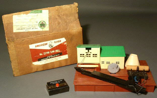 Appraisal: American Flyer sawmill with original box and accessories