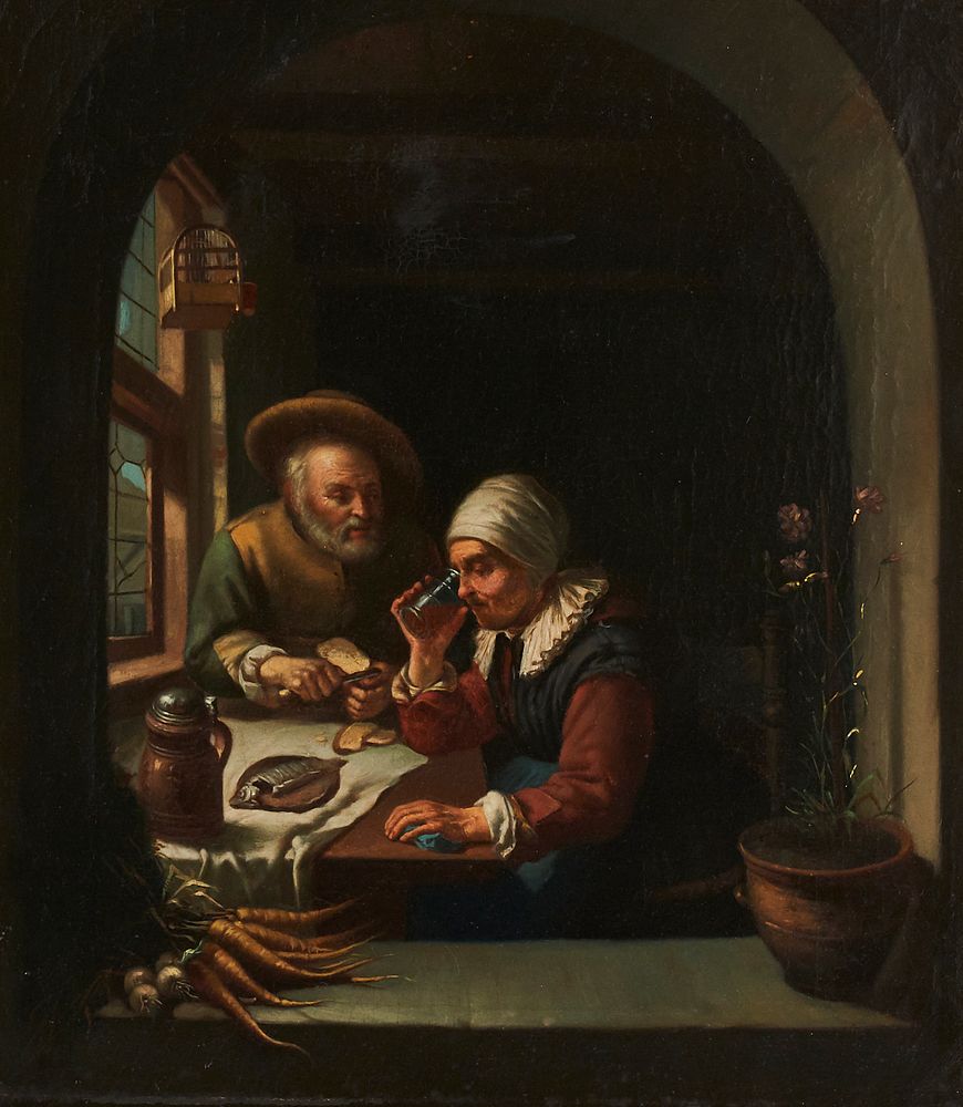 Appraisal: Manner of Gerrit Dou Dutch Old Master Oil on Canvas