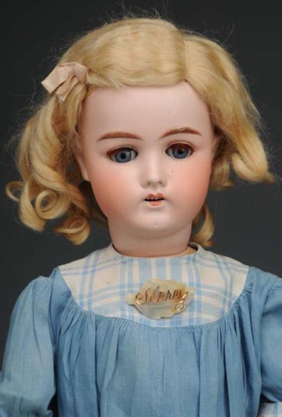 Appraisal: G S Child Doll Description Germany Ca Bisque socket head