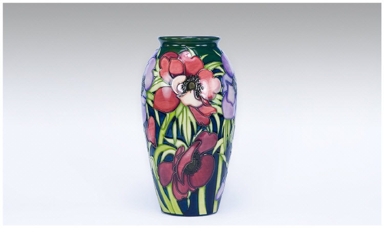 Appraisal: Moorcroft Vase 'Anemone' design tribute designer Emma Bossons tube lined