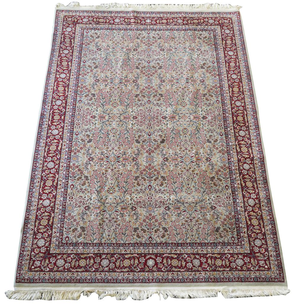 Appraisal: PERSIAN-STYLE RUGwool on cotton ' X ' Condition