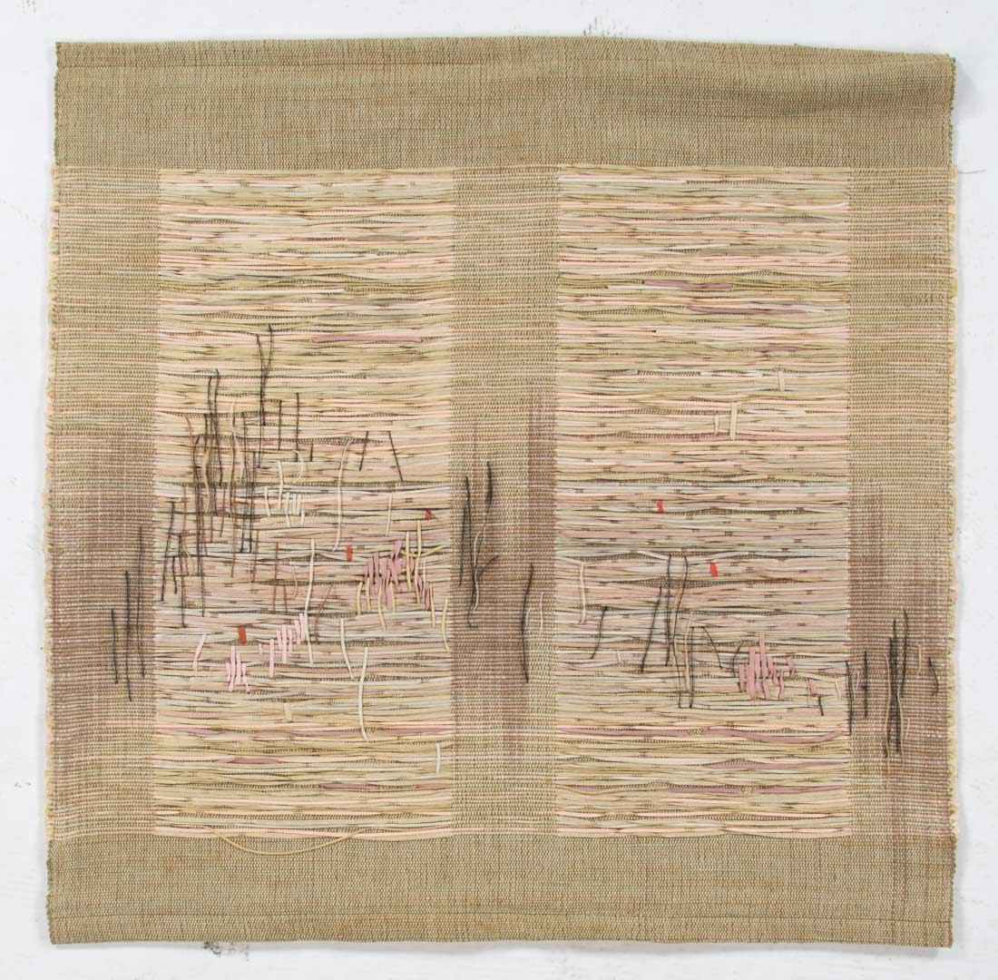 Appraisal: Cynthia Schira Spring Lyric Tapestry American b cotton and linen