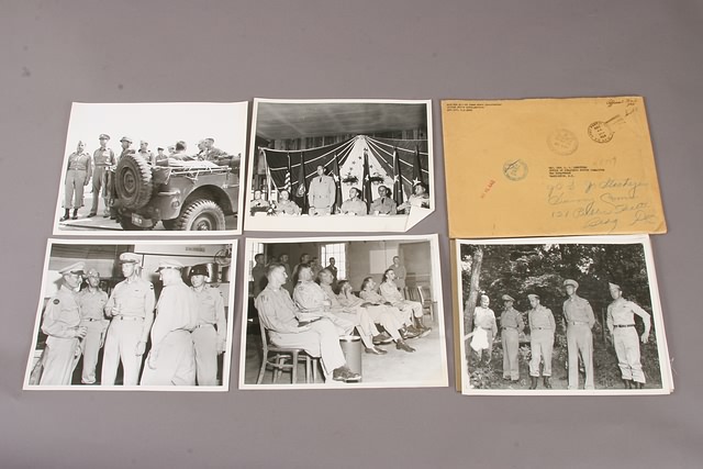 Appraisal: Grouping of x photographs related to ceremonies and officers of