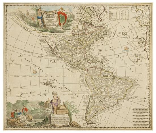 Appraisal: SCHENK Peter Americae tam Septentrionalis quam Meridionalis in Mappa Geographica