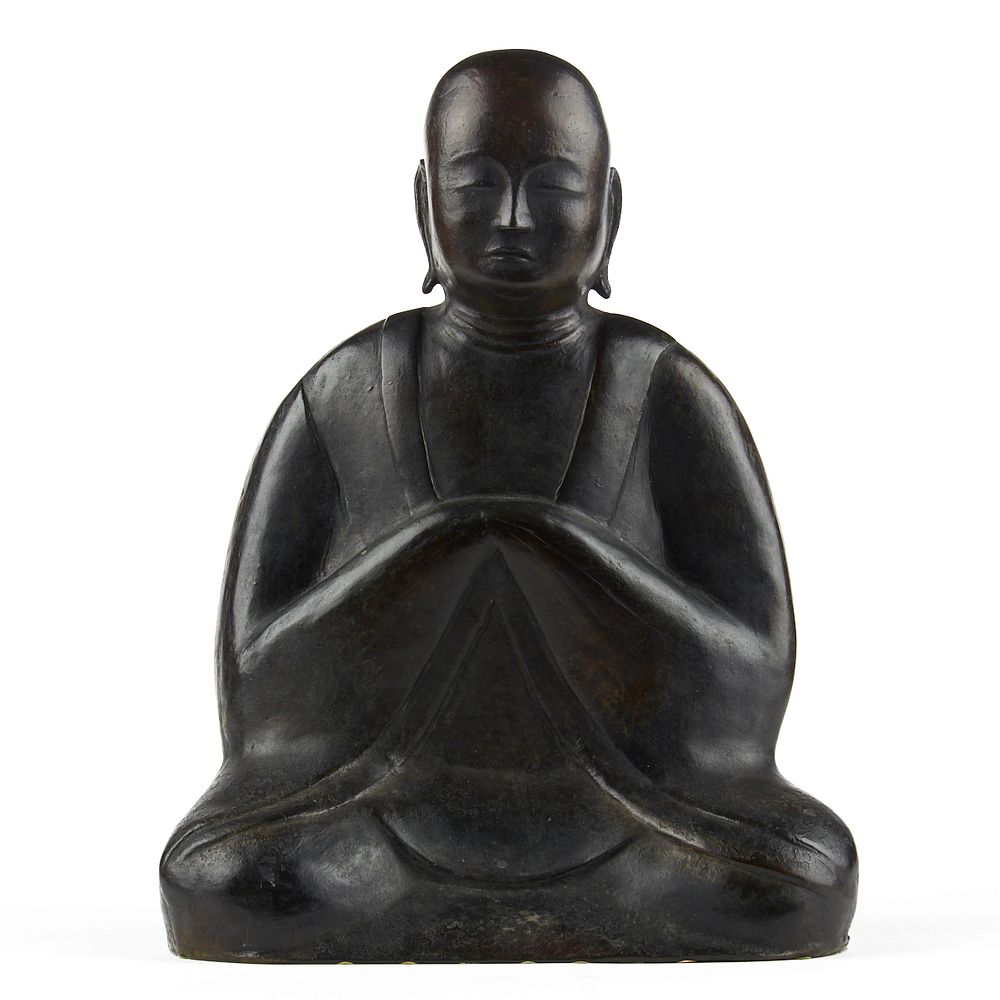 Appraisal: th c Chinese Bronze Buddha th century Chinese bronze Buddha