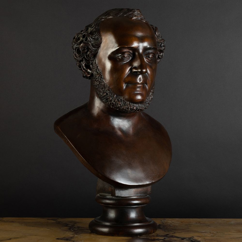 Appraisal: Bronze Bust of a Gentleman Signed 'Duret statuaire ' and