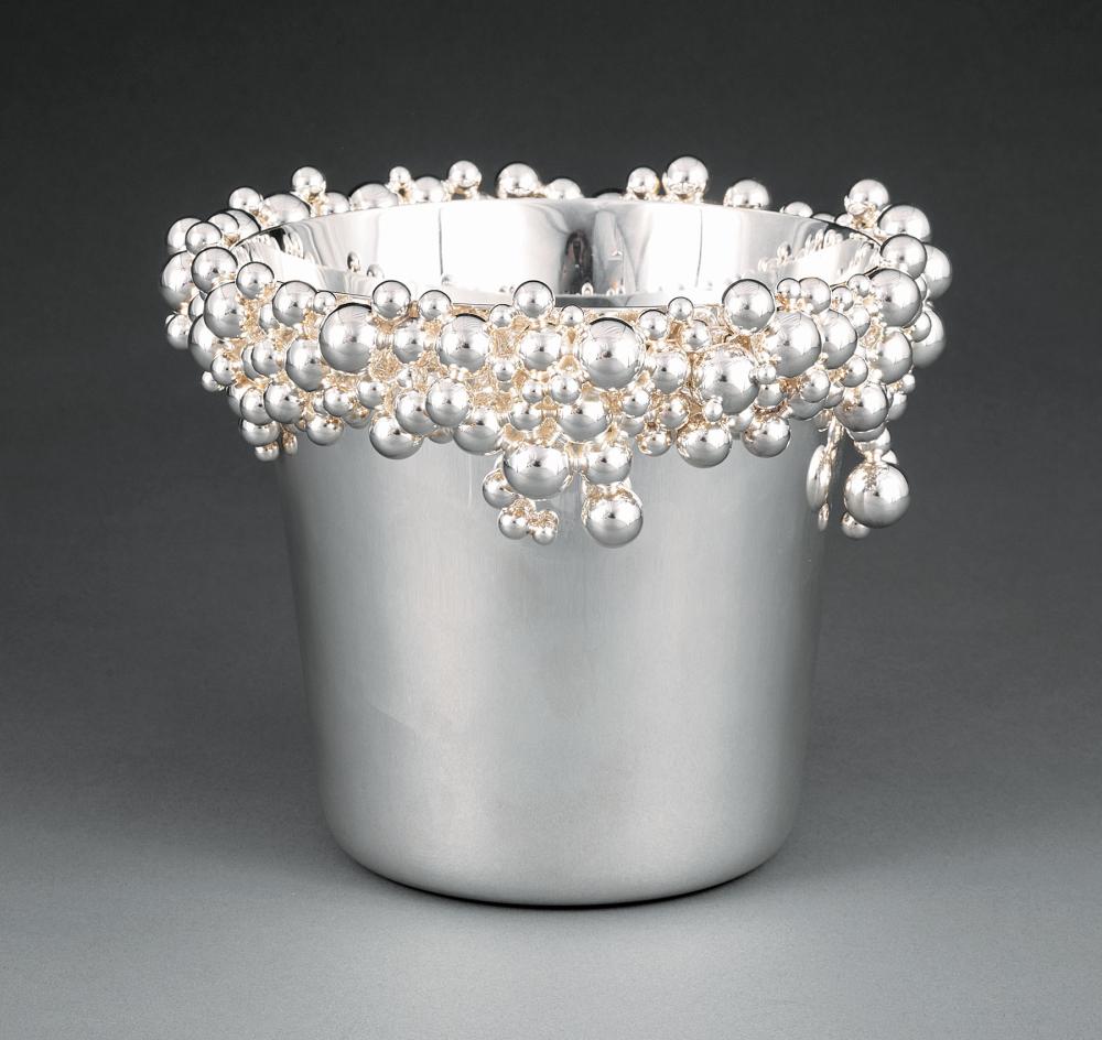 Appraisal: Fine Tane Burbujas Sterling Silver Ice Bucket Mexico City c