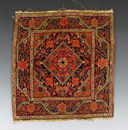 Appraisal: SMALL EARLY TH CENTURY PERSIAN SAROUK RUG Approx '' X