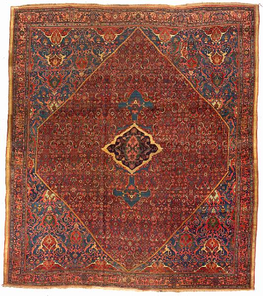 Appraisal: A Bidjar carpet Northern Persia late th century size approximately