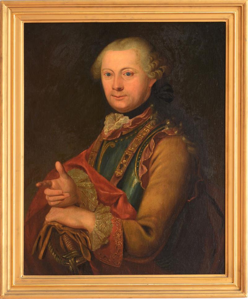 Appraisal: EUROPEAN SCHOOL PORTRAIT OF A GENTLEMAN Oil on canvas unsigned