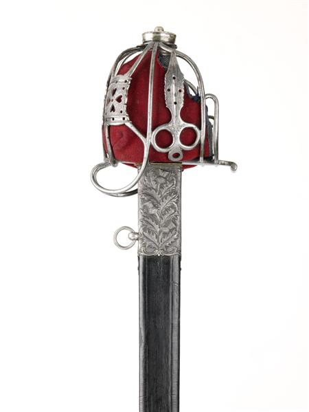 Appraisal: An early th century Scottish Basket Hilted Broadsword the basket