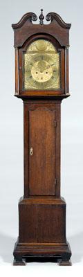 Appraisal: Scottish Chippendale tall case clock brass eight-day works engraved medallion